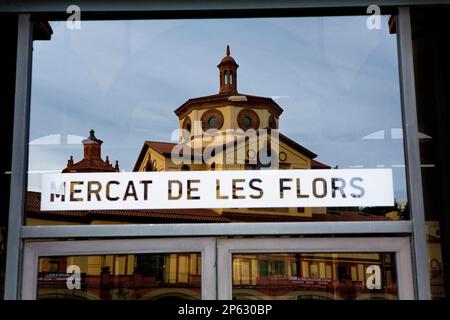 Barcelone: Teatre Lliure, Mercat des Flors.Theatre City. Montjuic Banque D'Images