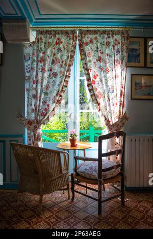 vue sur la maison de monet et les jardins de monet qu'il peint souvent Banque D'Images