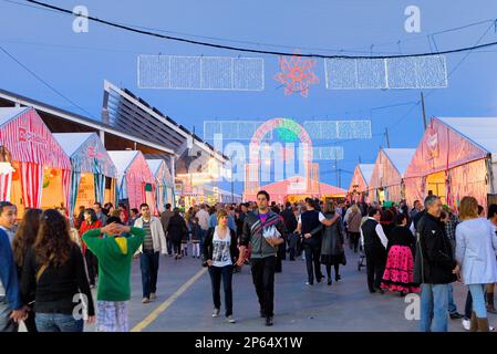 Foire d'avril, la zone du Forum. Barcelone. La Catalogne, Espagne Banque D'Images