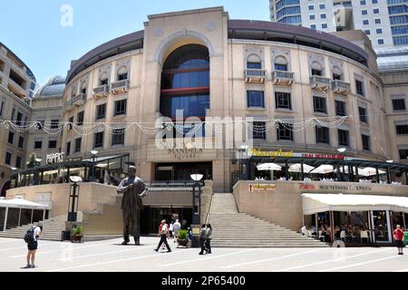 La place Nelson Mandela, Johannesburg, Afrique du Sud Banque D'Images