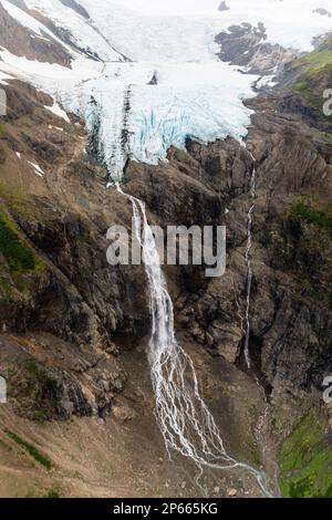 Survol de la chaîne Fairweather au départ de Haines, dans le parc national de Glacier Bay, sud-est de l'Alaska, États-Unis d'Amérique, Amérique du Nord Banque D'Images