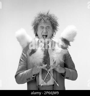 Le comédien britannique Ken Dodd 1989 Banque D'Images