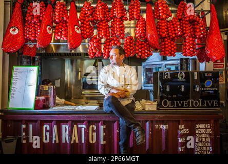 Albert Adria, en billets Bar,AV del Paralelo 164, Barcelone, Espagne Banque D'Images