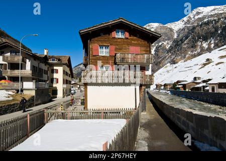 La Suisse, dans le canton de Grisons, Vals Banque D'Images