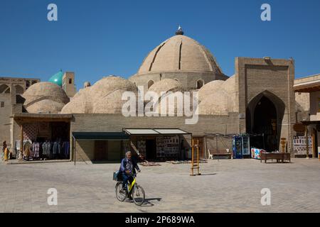 Toqi Zargaron (dôme commercial), site du patrimoine mondial de l'UNESCO, Boukhara, Ouzbékistan, Asie centrale, Asie Banque D'Images