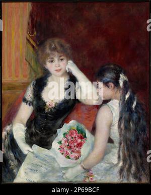 Pierre-Auguste Renoir, Une boîte au Théâtre (au concert), 1880, huile sur toile. Banque D'Images