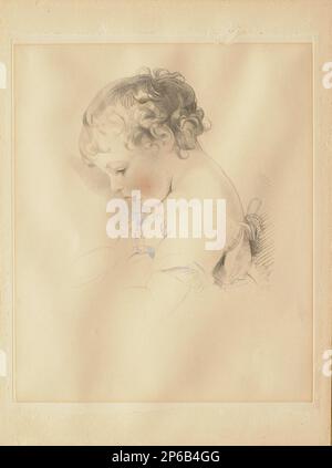 Frederick Christian Lewis l'aîné, Henry Bloxam, du Cabinet des gemmes de Sir Thomas Lawrence, 1837, gravure d'aquarelle sur papier. Banque D'Images