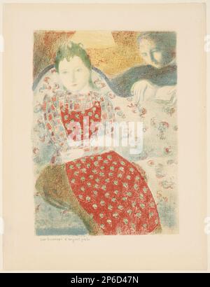 Maurice Denis, sur le Pale Silver Sofa, 1898, lithographie de couleur sur papier vélin. Banque D'Images