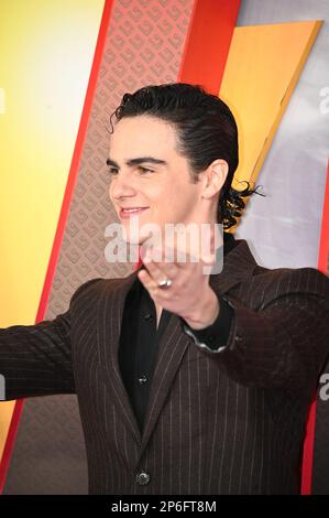 Jack Dylan Grazer assiste au screening spécial de Shazam! Fureur des Dieux à Cineworld Leicester Square, Londres, Royaume-Uni. Date de la photo : 7th mars 2023. Banque D'Images