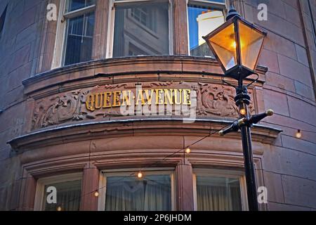 Une capsule de l'époque victorienne, Queens Avenue, Off Castle Street, Liverpool, Merseyside, ANGLETERRE, ROYAUME-UNI, L2 4TX Banque D'Images