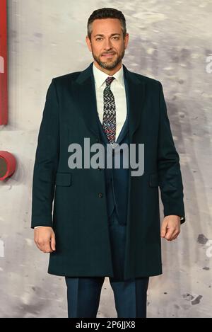 Zachary Levi participe au screening spécial de Shazam! Fureur des Dieux à Cineworld Leicester Square, Londres, Royaume-Uni. Date de la photo : 7th mars 2023. Banque D'Images