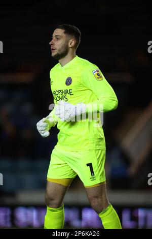 Peterborough, Royaume-Uni. 07th mars 2023. Marko Marosi (ST) au Peterborough United contre Shrewsbury Town EFL League One, au Weston Homes Stadium, Peterborough, Cambridgeshire. Crédit : Paul Marriott/Alay Live News Banque D'Images