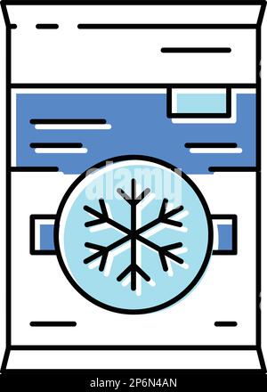 illustration vectorielle de l'icône de couleur de premier secours à compression à froid instantanée Illustration de Vecteur