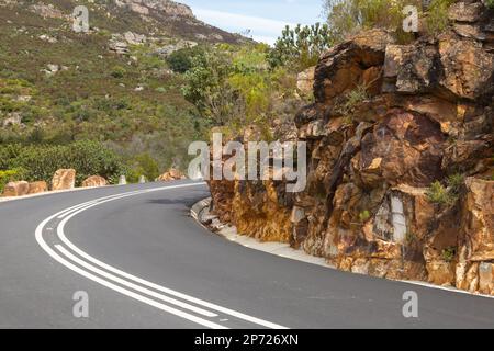 Le col Kloof de bain près de Welington, dans le Cap occidental de l'Afrique du Sud Banque D'Images