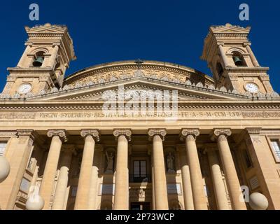 Église de l'Assomption de Notre-Dame à Mosta, Malte. Banque D'Images