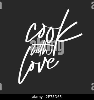 Bon appétit qoute fait main. Affiche typographique lettrage. Calligraphie coocking isolée sur fond blanc. Illustration vectorielle Illustration de Vecteur