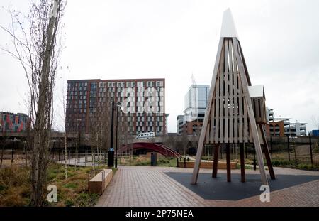 Linear Park, Abbotts Park, Coventry, West Midlands, Angleterre, Royaume-Uni Banque D'Images