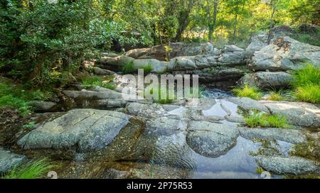 Cascada del Caozo, Valle del Jerte, produits espagnols d'intérêt culturel, Cáceres, Estrémadure, Espagne, Europe Banque D'Images