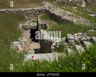 Alacahöyük ancienne ville. Neolithic et Hittite et est un site archéologique important. Corum - Turquie Banque D'Images