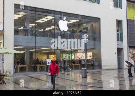 Apple store dans Munich, Allemagne Banque D'Images