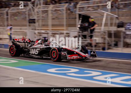 MANAMA, BAHREÏN, circuit de Sakhir, 3. Mars 2023 : #20, Kevin MAGNUSSEN, DEN, équipe Haas F1, pendant le Grand Prix de Formule 1 de Bahreïn à l'Int de Bahreïn Banque D'Images