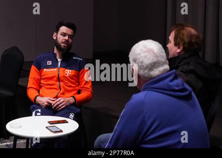 SÉOUL, SÉOUL - MARS 8: Sjinkie Knegt des pays-Bas lors d'un moment de presse de l'équipe de piste courte des pays-Bas avant les Championnats du monde de patinage de vitesse sur piste courte de l'UIP sur 8 mars 2023 à Séoul, Séoul (photo d'Andre Weening/Orange Pictures) Banque D'Images