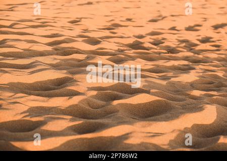 Texture de sable des dunes au coucher du soleil, Maspalomas, Gran Canaria Banque D'Images