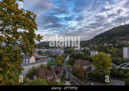 Doubs - Besançon, France : à la frontière de la Suisse et de la France. Historiquement connu comme la capitale de Watch Makers. Sites historiques, Église, Bâtiment Banque D'Images