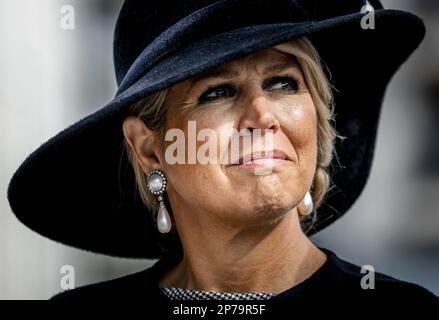 Bratislava, Slovaquie. 08th mars 2023. BRATISLAVA - Reine Maxima lors d'une visite au supermarché Billa sur l'économie circulaire le deuxième jour de la visite d'État de trois jours en Slovaquie. ANP REMKO DE WAAL pays-bas - belgique OUT crédit: ANP/Alay Live News crédit: ANP/Alay Live News Banque D'Images