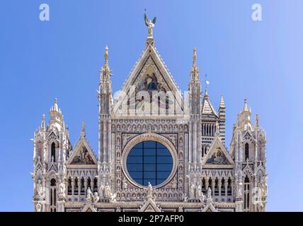 Cathédrale de Sienne, Catedrale Metropolitana di Santa Maria Assunta, Sienne, Toscane, Italie Banque D'Images