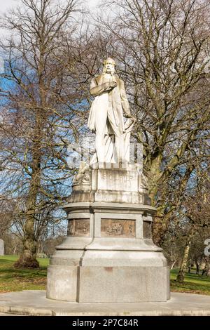 Statue de Samuel Lister à Lister Park, Bradford, West Yorkshire, Angleterre, Royaume-Uni Banque D'Images