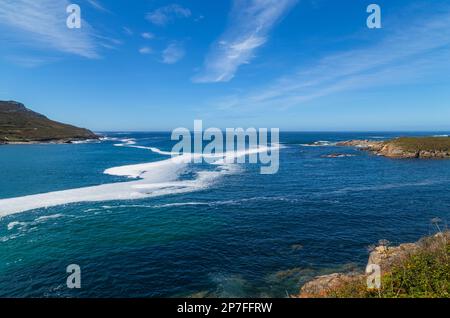 Côte de Galice près de Finisterre, au nord de l'Espagne Banque D'Images