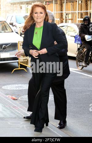 New York, NY, États-Unis. 08th mars 2023. Sarah Ferguson vue à la vue à New York sur 08 mars 2023. Crédit : RW/Media Punch/Alamy Live News Banque D'Images