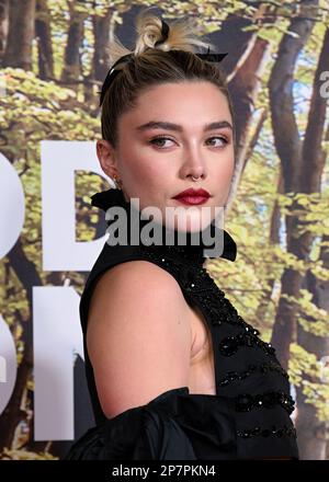 Londres, Royaume-Uni. 08th mars 2023. 8 mars 2023, Londres, Royaume-Uni. Florence Pugh arrivée à la Première britannique A Good Person, Ham Yard Hotel, Londres. Crédit : Doug Peters/Alamy Live News Banque D'Images