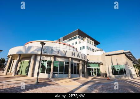 Hôtel de ville et complexe municipal de Coral Springs dans le sud de la Floride Banque D'Images