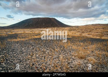 Amboy Crater dans le sud-est de la Californie Banque D'Images