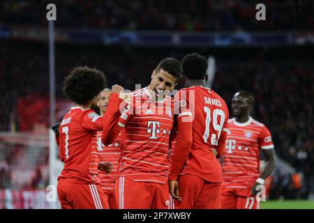 Munich, Allemagne. 08th mars 2023. MM22- lors de la Ligue des champions de l'UEFA, match de football entre le FC Bayern Munich et Paris Saint-Germain le 08 mars 2023 à Allianz Arena, Munich, Allemagne photo Ndrerim Kaceli Credit: Independent photo Agency/Alay Live News Banque D'Images