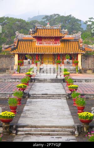 Vietnam, Hue, tombe de Minh Mang, Banque D'Images