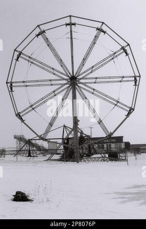 Roue de ferris abandonnée, Kingston (ONTARIO), Canada. Banque D'Images