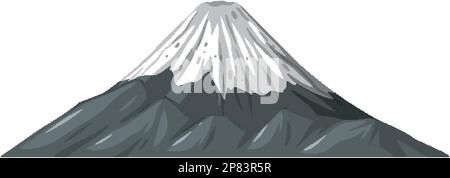 Illustration graphique Fujisan emblématique symbole du Japon Vector Illustration de Vecteur