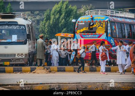 L'impact le plus important sur l'architecture de la ville fortifiée de Lahore est venu avec l'invasion des Mughals, avec l'arrivée des cinq grandes leade de Mughal Banque D'Images