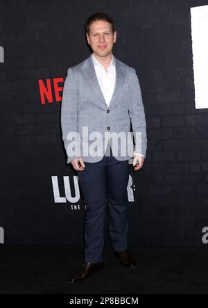 New York, États-Unis. 08th mars 2023. Thomas Coombes participant à la première de New York « Luther: The Fallen Sun » au Paris Theatre on 8 mars 2023 à New York, NY © Steven Bergman/AFF-USA.COM crédit: AFF/Alamy Live News Banque D'Images