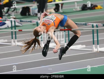 Britt WEERMAN des pays-Bas. Finale des femmes de saut en hauteur lors des championnats européens d'athlétisme en salle 2023 sur 5 mars 2023 à l'aréna Atakoy à Istanbul, Turquie - photo Laurent Lairys / DPPI Banque D'Images