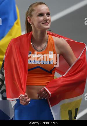 Britt WEERMAN des pays-Bas. Finale des femmes de saut en hauteur lors des championnats européens d'athlétisme en salle 2023 sur 5 mars 2023 à l'aréna Atakoy à Istanbul, Turquie - photo Laurent Lairys / DPPI Banque D'Images