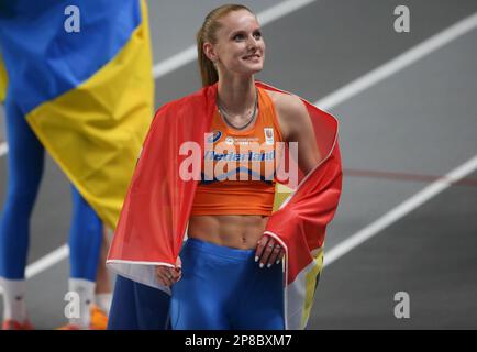 Britt WEERMAN des pays-Bas. Finale des femmes de saut en hauteur lors des championnats européens d'athlétisme en salle 2023 sur 5 mars 2023 à l'aréna Atakoy à Istanbul, Turquie - photo Laurent Lairys / DPPI Banque D'Images