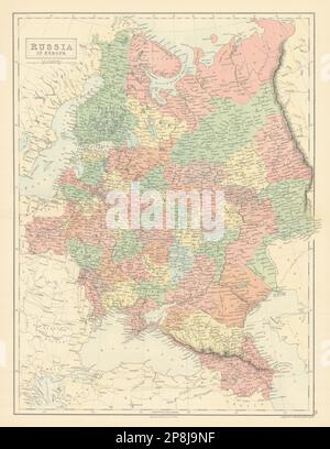 La Russie en Europe. Finlande Caucase Ukraine Pologne États baltes. PLAN DU HALL 1862 Banque D'Images