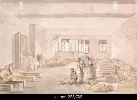 Bridewell, The Pass Room, House of correction par Thomas Rowlandson Banque D'Images