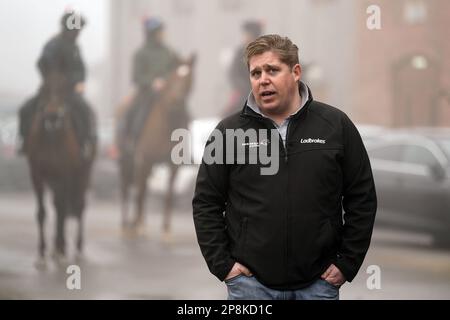 Photo du dossier datée du 14-02-2023 de Dan Skelton, qui se prépare pour les bas incalculables qui viennent avec le haut occasionnel pendant les quatre jours du Festival Cheltenham. Date de publication : jeudi 9 mars 2023. Banque D'Images