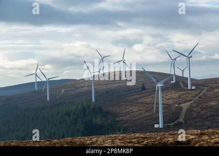 Parc d'attractions Bowbeat Hill dans les collines de Moorfoot, en Écosse Banque D'Images