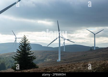 Parc d'attractions Bowbeat Hill dans les collines de Moorfoot, en Écosse Banque D'Images